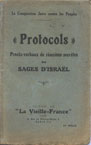 Обложка французского издания Протоколов сионских мудрецов, 1920